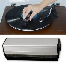 Инструмент Антистатическая запись Чистящая Щетка аудио проигрыватель многоразовый мягкий удаление пыли Защитный алюминиевый сплав практичный