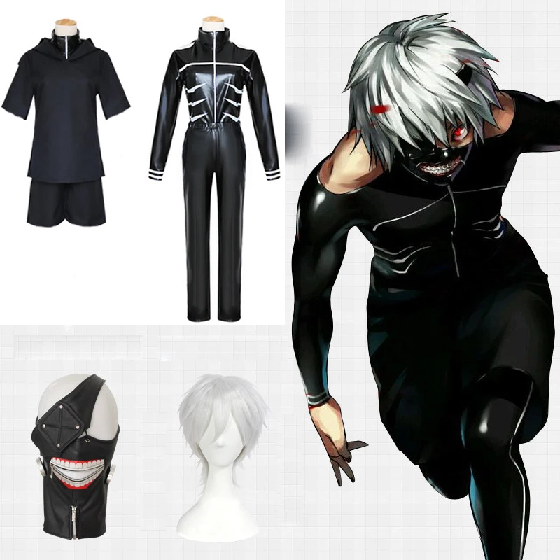 Японское аниме, японское вурдалак, костюмы для косплея Kaneki Ken, костюмы для косплея, худи, куртки, черная униформа для единоборств, полный комплект