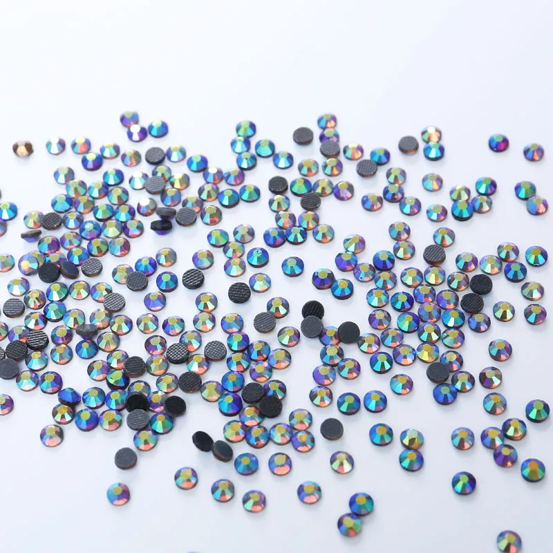 

1440pcs Smoked Topaz AB DMC HotFix FlatBack Rhinestones Crystal Iron on Stones Garment Sewing Stones Wedding Dress Crafts