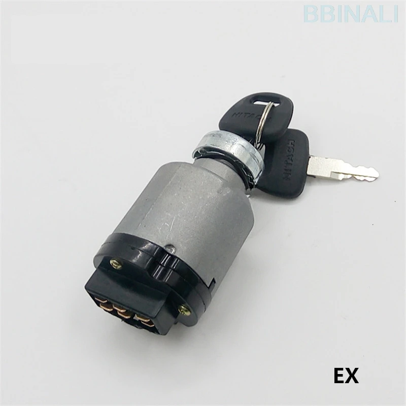 Для мини-экскаватор HITACHI ZX EX60/120/200-2/3/5 экскаватор старт ключ зажигания электрический дверной замок аксессуары для экскаватора - Цвет: EX