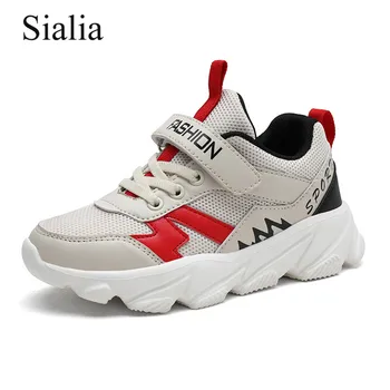 

Sialia Children Shoes For Kids Sneakers Boys Casual Shoes Girls Sneakers Running Breathable Mesh Hook&Loop tenis menino 2019
