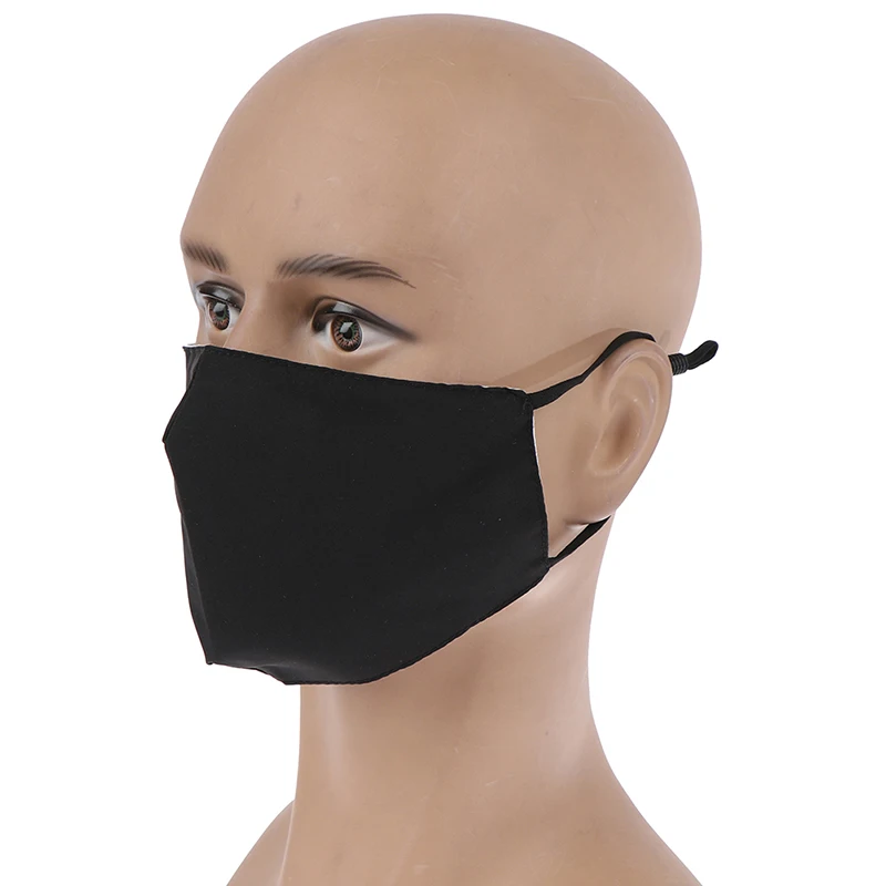 1 шт черная маска для лица моющаяся хлопковая пылезащитная маска для лица аниме для женщин и мужчин муфельные маски со ртом для лица