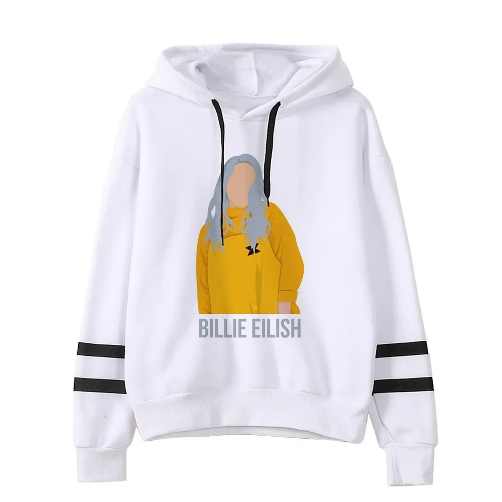 Harajuku Kpop Billie Eilish толстовки с капюшоном для мужчин и женщин толстовка с счастливым лицом Флисовая теплая уличная одежда в стиле хип-хоп пуловеры - Цвет: 3
