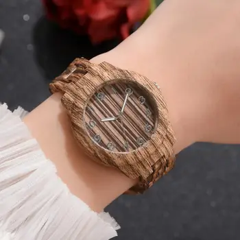 

Luxury Bran Women Quartz Bamboo Watches Wooden Watch for women ladies' watches Handmade Natural Bracelet Luxury Wristwatch