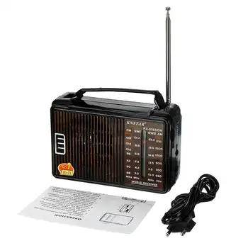 

RX-608AC Full Radio Digital Demodulator FM/AM/SW/LW Stereo Radio Portable Internet Radio For English Russian User