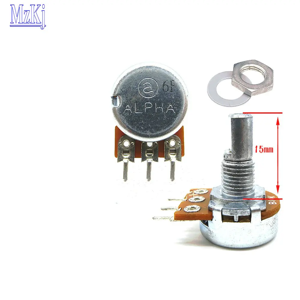 3 шт. WH148 15 мм B10K Новый оригинальный тайваньский Альфа 10K для HiFi аудио усилитель