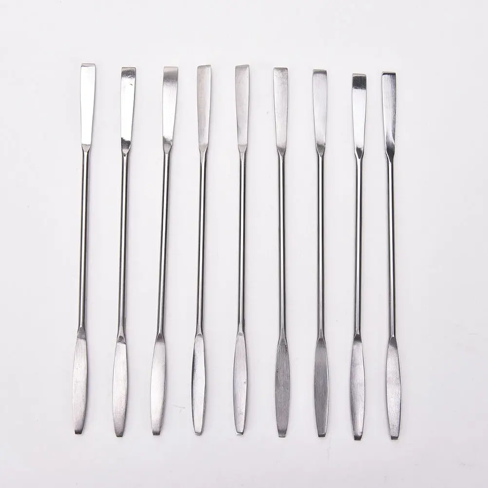 Women Stainless Steel Cosmetic Makeup Palette Spatula Spoon Stick Rod Cream Foundation Mixing Tool Nail Art Accessories | Красота и