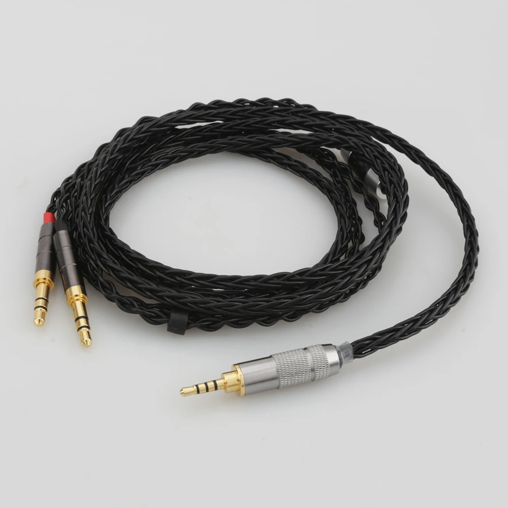 Audiocrast Silver Headphone Upgrade Cable for Sundara Aventho Focal Elegia t1 t5p D600 D7200 MDR Z7 MDR Z1R