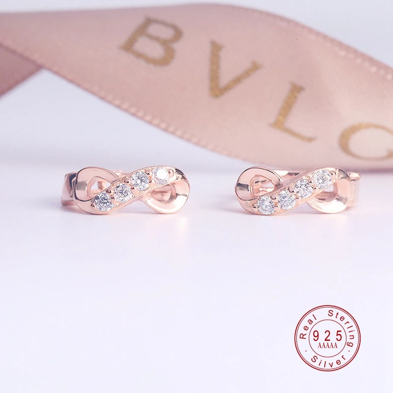 Женские серьги гвоздики из серебра 100% пробы с блестящим бантом|Серьги-гвоздики| |