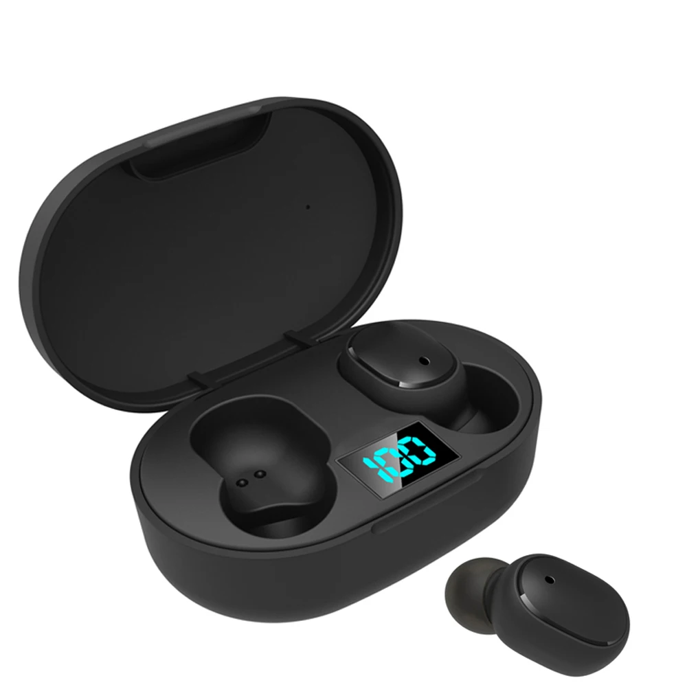 E6S With LED Display E6S TWS Bluetooth 5,0 беспроводные наушники для Redmi Airdots светодиодный бизнес стерео наушники мини спортивные наушники игровая гарнитура PK A6S - Цвет: E6S With LED Display