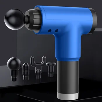 

4-Head Massage Gun Deep Muscle Massager Body Neck Exercising Relaxation Pain Relief Therapy Pressure Slimming Sport Shaping