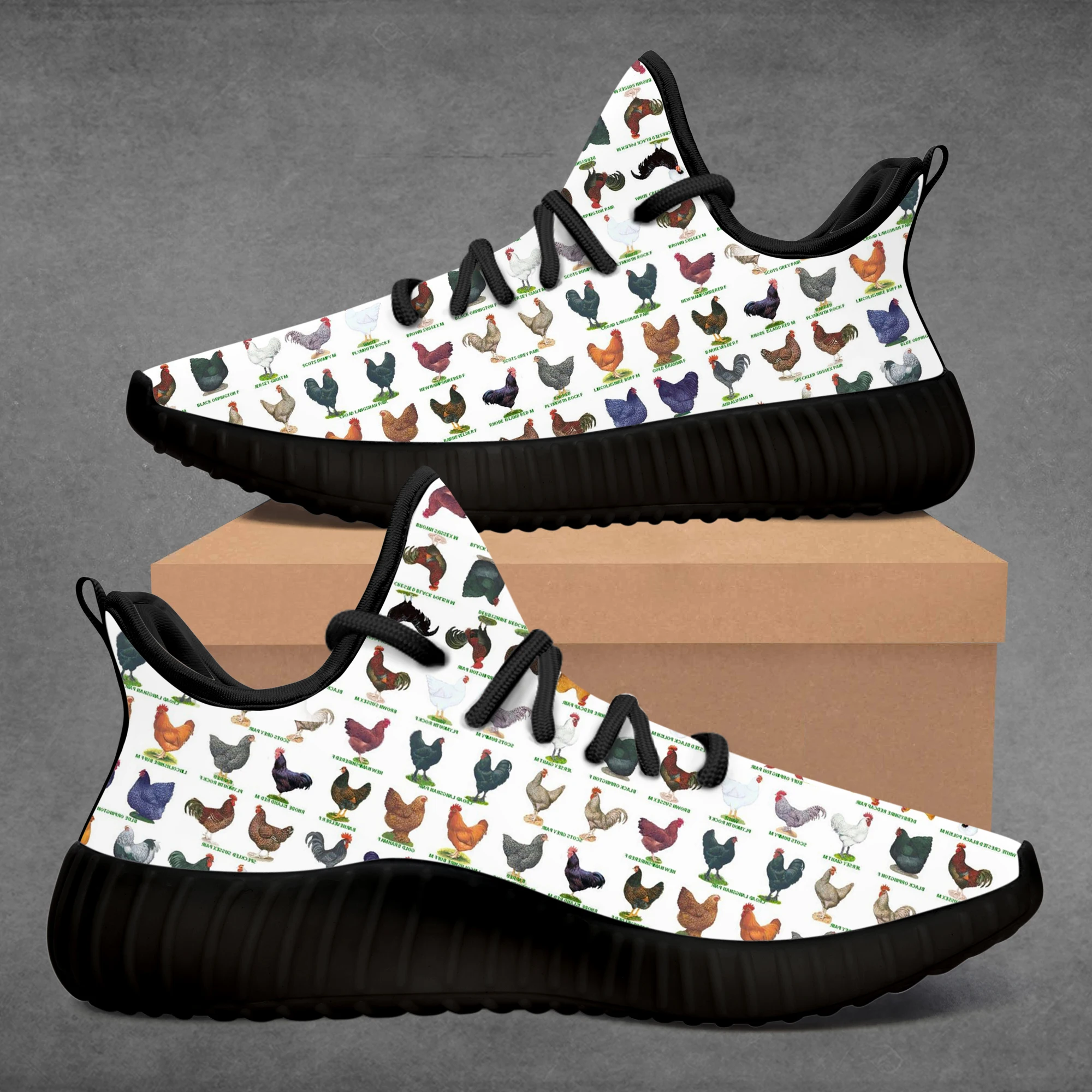 

2020 Custom Chickens Low Top Any Name Sneakers for Men Women Running Shoes