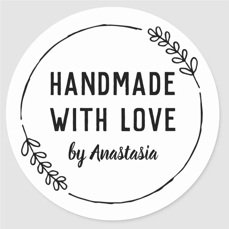 Персонализированные подарочные наклейки ручной работы с любовью
