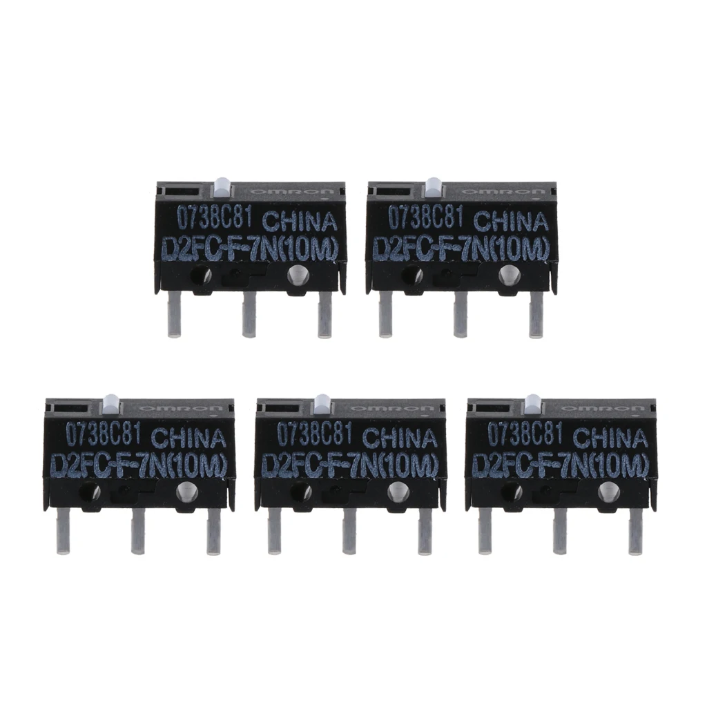 

5Pcs Mouse Micro Switch D2FC-F-7N (10M) for Logitech Microsoft Button