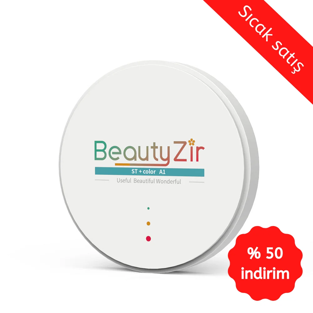 

ST+Color OD98/95/71mm*14/16mm 4019mm thickness dental zirconia blank pre-shaded A1/A2 super translucency