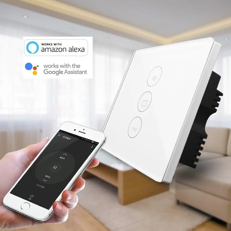 Wifi переключатель окна сенсорный экран управления для смартфонов, легко использовать с Amazon Assistant для Google Assistant