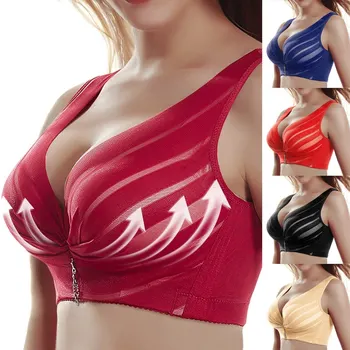 

Sexy Push Up Bra Adjustable Full Cup Bralette Underwear Wire Free Bras For Women Lace Women's Bra Breast Ropa Interior Femenina