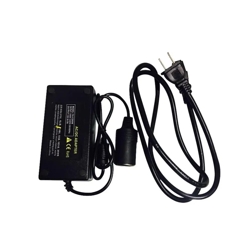 Home Power Converter 220V Input 12V Output Car Cigarette Lighter Socket Car Vacuum Cleaner Refrigerator Adapter electric Parts
