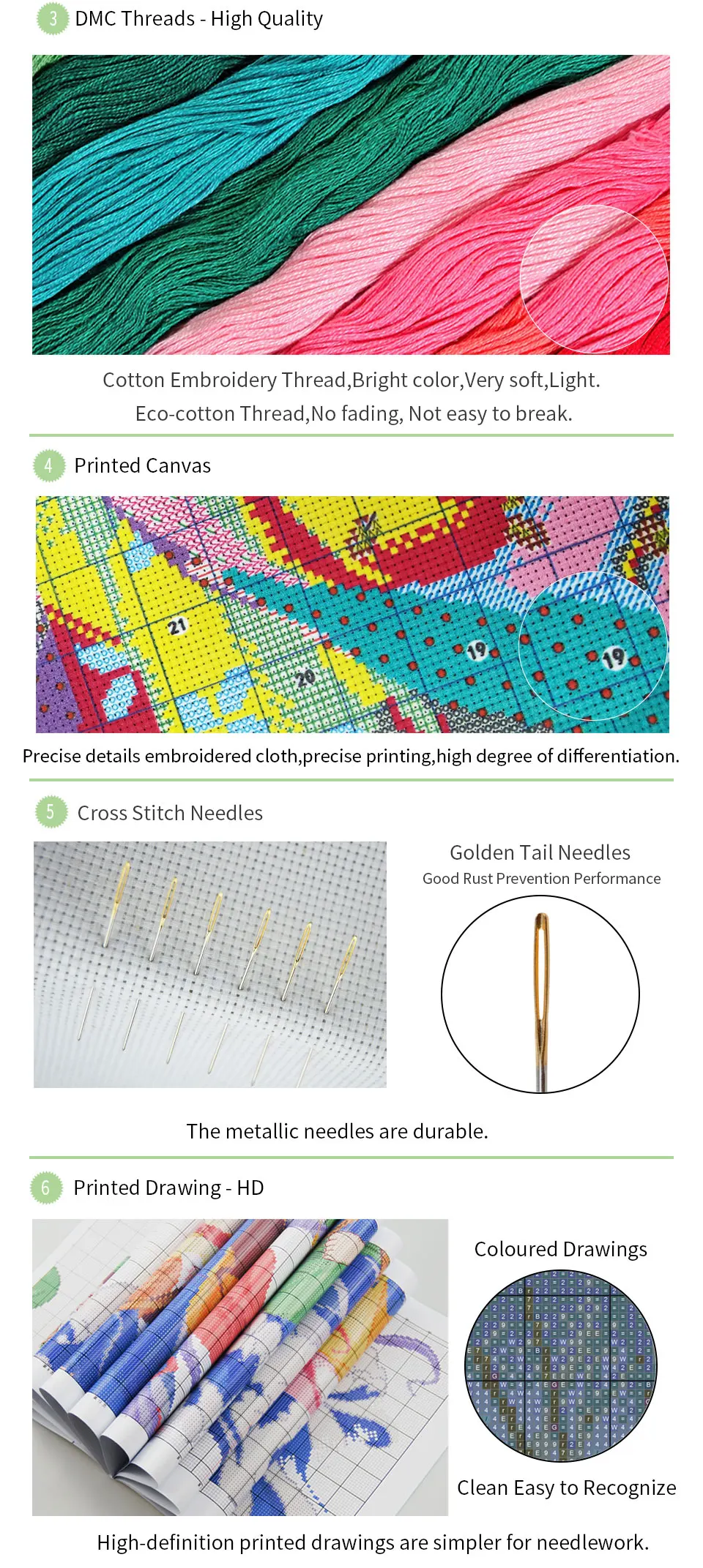 joy sunday cross stitch print canvas for embroidery kit count cross stitch needlework cross stitch Threads embroidery needles (25)