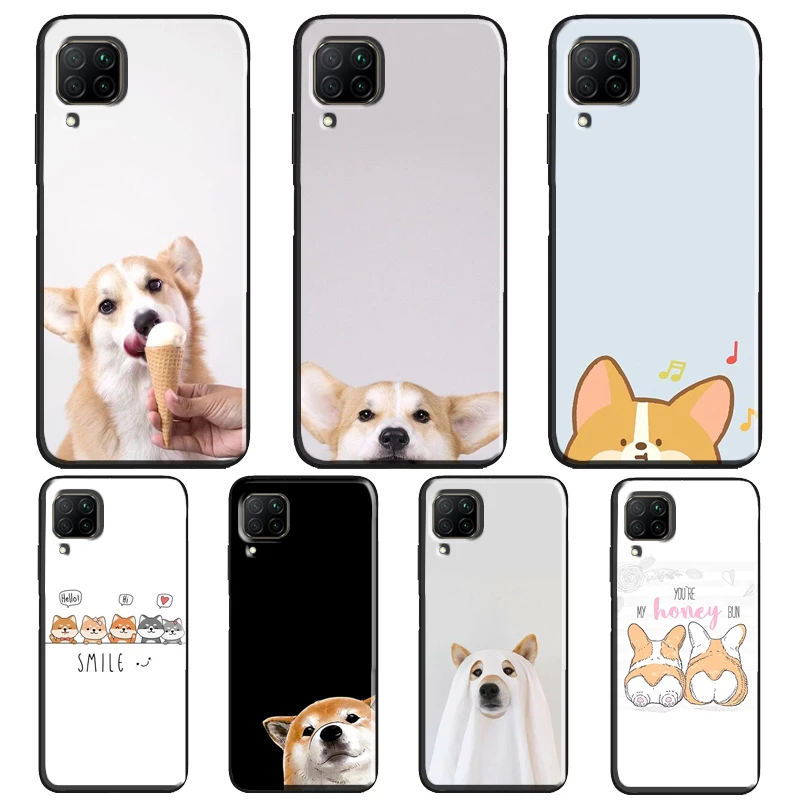 Мультяшный чехол Corgi dog Для Huawei P30 Lite P20 P40 Pro Mate 20 P Smart 2021 2019 Nova 5T Honor 50 9X 8X 10i |