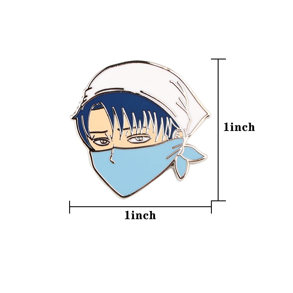 Anime Attack On Titans Esmalte Pinos Broche Kawaii Personagens Eren Yeager  Levi Ackerman Emblemas De Metal Presentes Para Fãs Acessórios - AliExpress