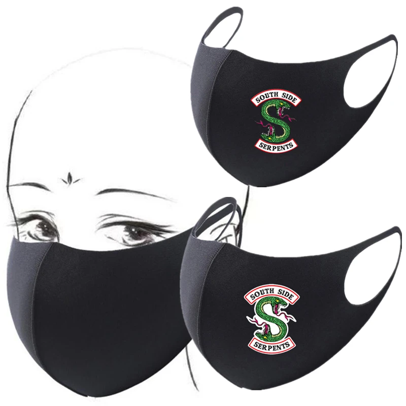 ТВ ривердейл южные змеи Косплей ледяная шелковая маска для лица взрослых