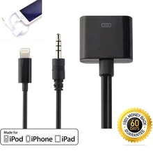 30 Pin док-разъем штекер для AUX 3,5 мм 8 Pin Lightning Женский Джек автомобильный стерео линейный аудио кабель для Apple iPod iPhone iPad