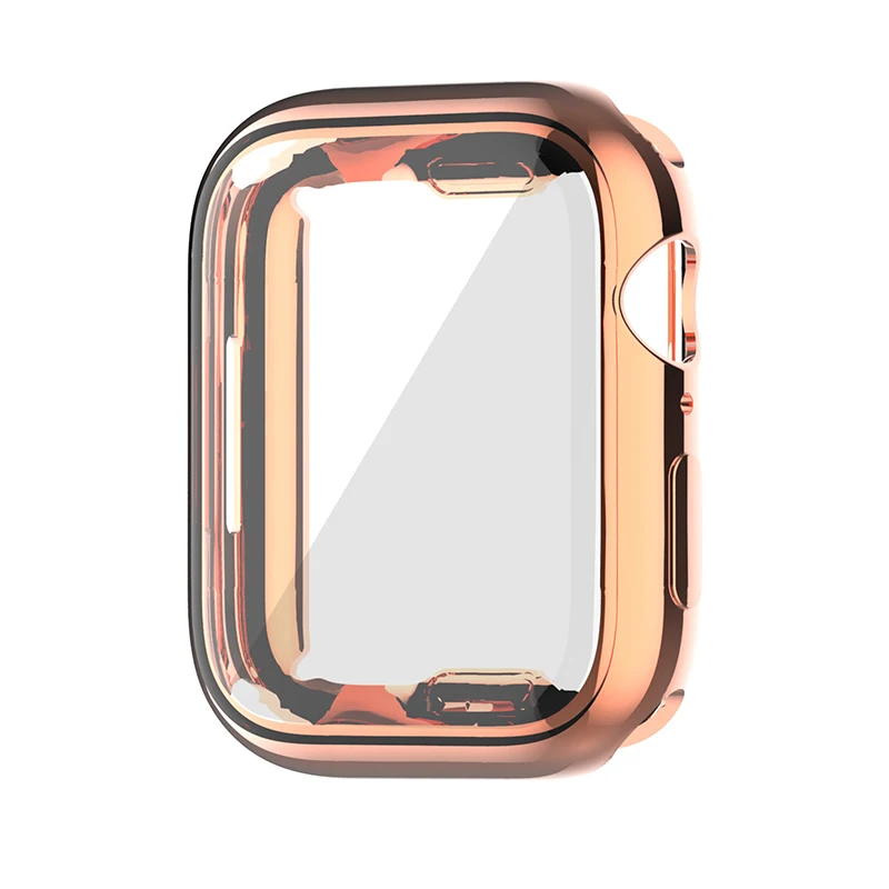 Cover Protector For Apple Watch case 45mm 41mm 44MM 40MM Full TPU Screen Bumper 42mm 38MM accessories iwatch series 7 SE 6 5 4 3