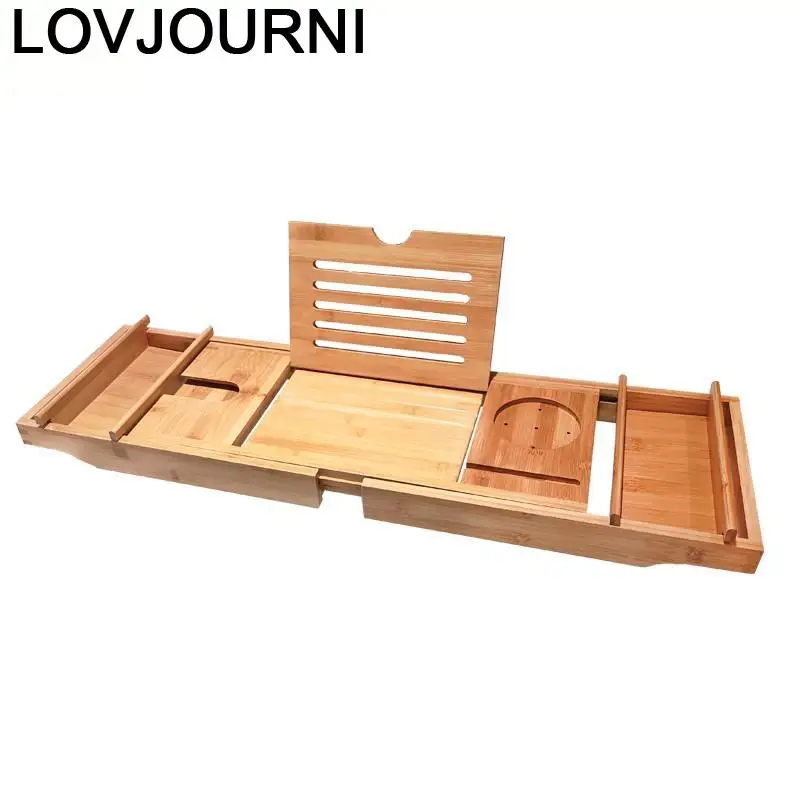 Accessories Shower Wine Mensole Porta Vino Book Bathroom Bathtub Shelf Plateau Accessoires Tablette Baignoire Tub Tray Bath Rack | Дом и сад