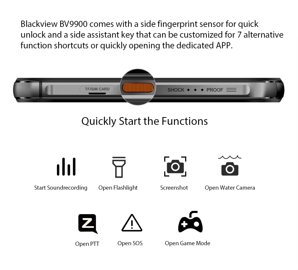 Blackview BV9900 Helio P90 Восьмиядерный 8 ГБ+ 256 ГБ IP68 прочный мобильный телефон Android 9,0 48MP Quad задняя камера NFC Смартфон