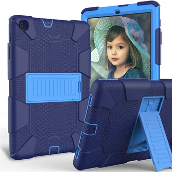 

Shockproof Silicon PC Hybrid Stand Kids Case Safe Tablet Back Cover For Samsung Galaxy Tab A 10.1" 2019 SM-T510 SM-T515 Case