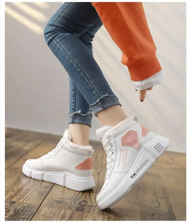 Botas mujer invierno; коллекция года; женские зимние кроссовки с высоким берцем; очень теплые уличные повседневные зимние ботинки; zapatos mujer; женские зимние ботинки