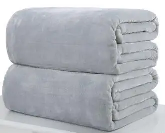 

Drop shipping sofa/air/bedding Throw blankets solid double travel flannel Blanket couverture polaire plush blanket 10 colors