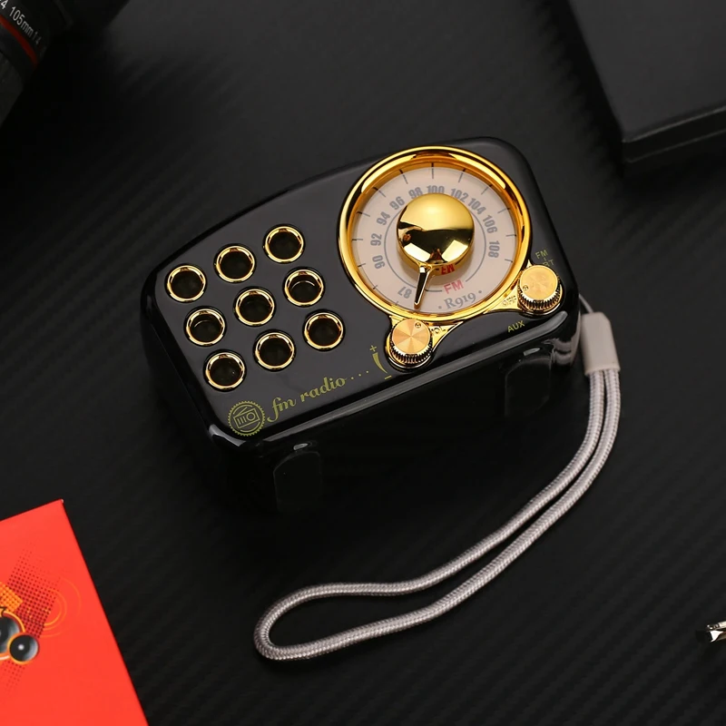 FFYY-винтажный радио Ретро bluetooth-динамик, усиленный бас, Громкая громкость, Bluetooth 4,2 беспроводное соединение, tf-карта и