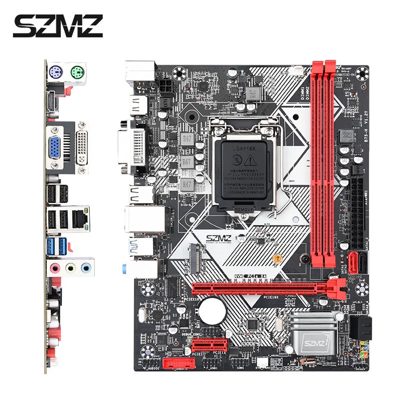 SZMZ B75H LGA1155 motherboard set  with 2*8gb DDR3