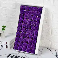 50 шт. цветочное ароматизированное мыло для ванны лепестки роз растение эфирное масло Роза Мыло Набор банное мыло в форме лепестков свадебные подарки