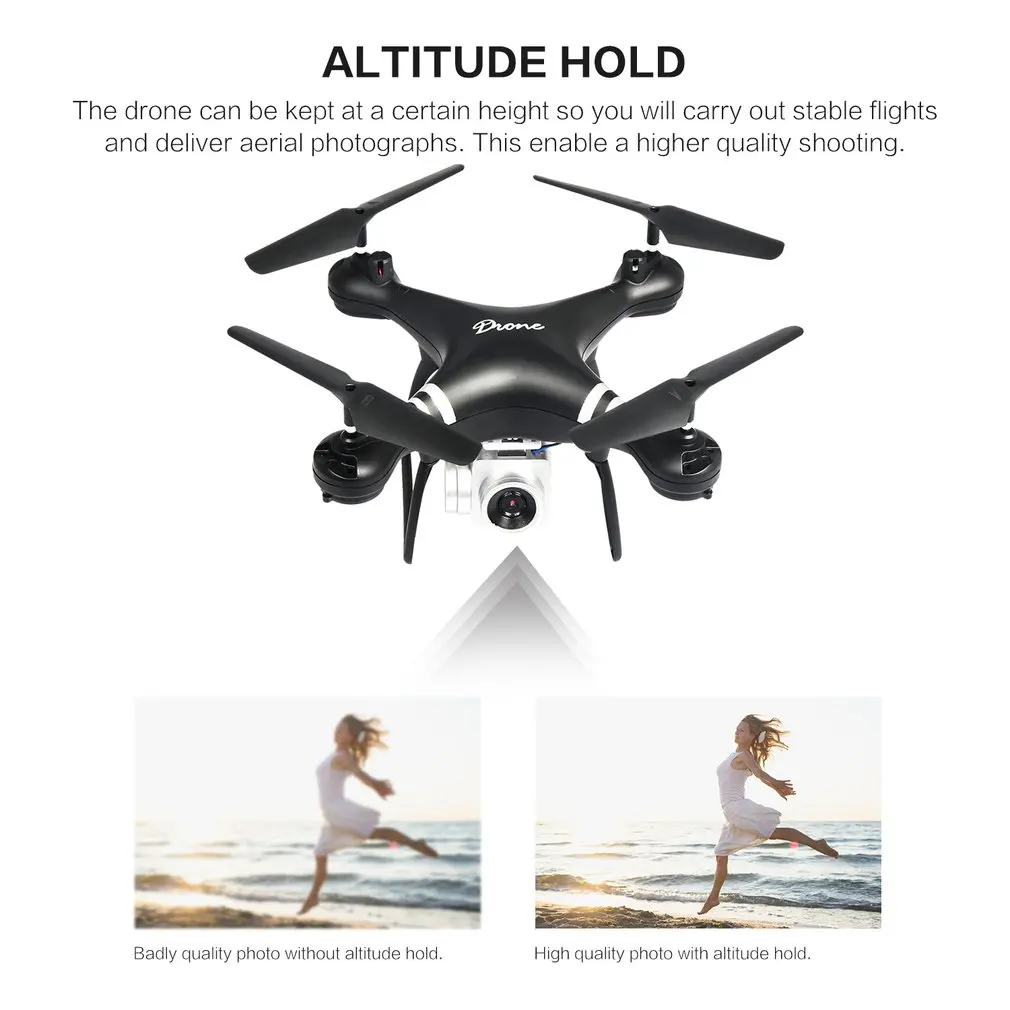 LF608 RC Drone With Camera HD Wide Angle Selfie RC Helicopter Professional Foldable Quadcopter with 0.3MP Camera VS KY601S HJ14