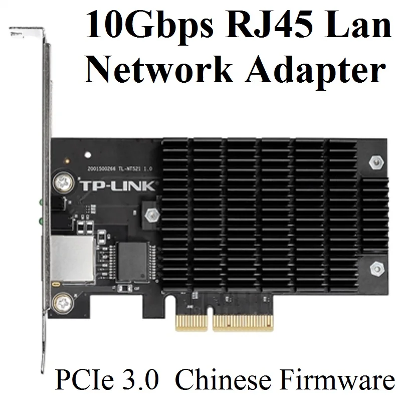 Chin-прошивка сетевая карта PCIe 3 0 10 Гбит/с Pci Express 10G/5G/1G/100 Мбит/с сетевой адаптер RJ45 Lan