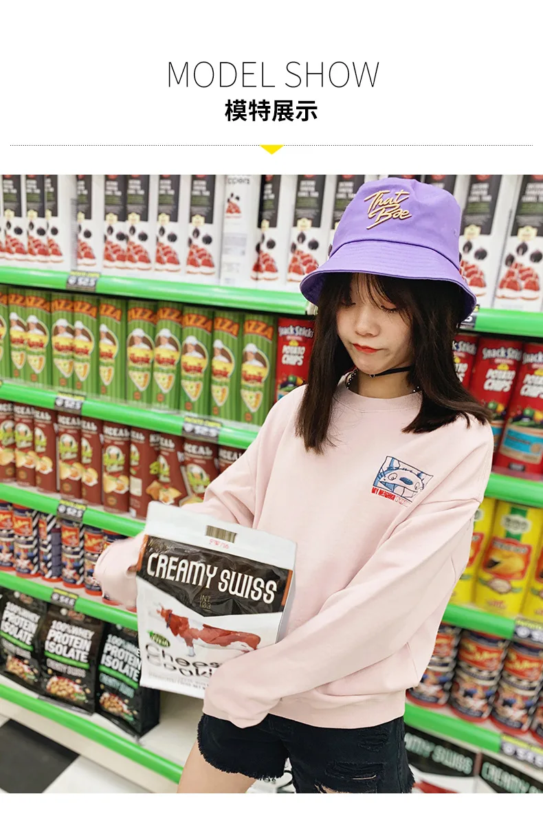 Женская толстовка с милым рисунком Тоторо, Свободный пуловер Kawaii с круглым вырезом, толстовки Harajuku, осенне-зимняя модная повседневная одежда унисекс