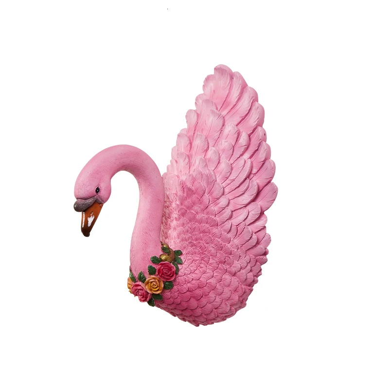 

Northern Europe Flamingo Wall Decoration A Living Room Background Wall Decorate Ins Wind Originality Bedroom 3d Stickers