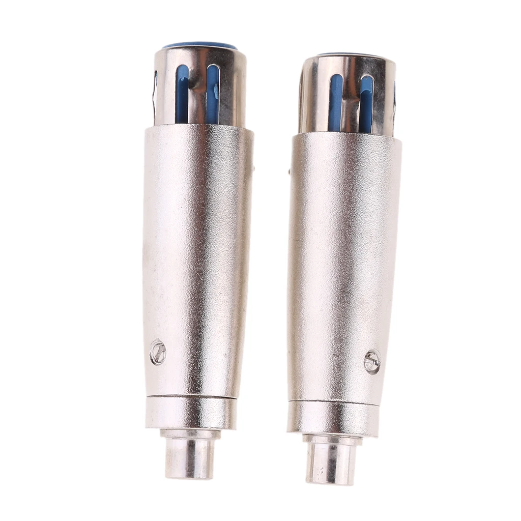 3 Pin XLR Female Socket to Female RCA Phono Socket Mic Mixer Audio Adapter 3 Pin XLR Female Socket to Female RCA Phono Socket Mic Mixer Audio Adapter