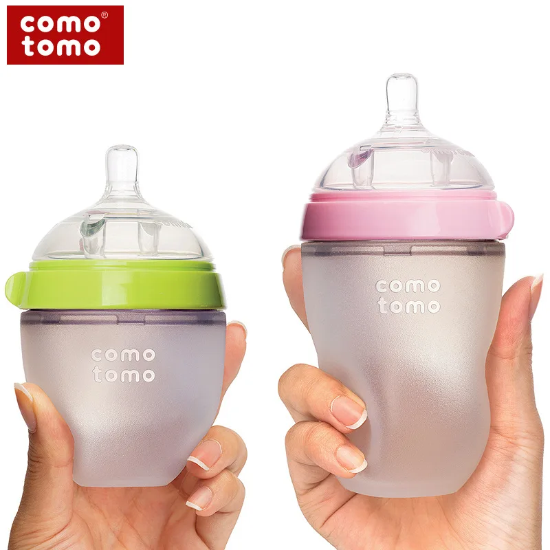 Американский стиль в Корейском стиле Comotomo может бутылочка для кормления соска силиконовый широкий калибр 150ml250ml