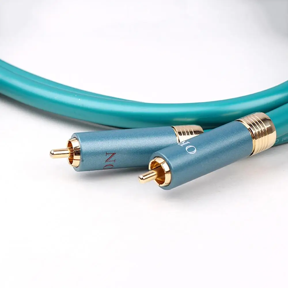 Мужской аудиокабель Hi Fi 8N OCC Ortofon RCA кабель end CD DVD усилитель соединительный 2RCA к