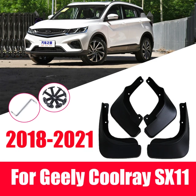 4 قطعة سيارة واقيات الطين ل جيلي Coolray SX11 2020 2019 2018 واقيات الطين اكسسوارات الطين اللوحات سبلاش الحرس غطاء الحاجز-2