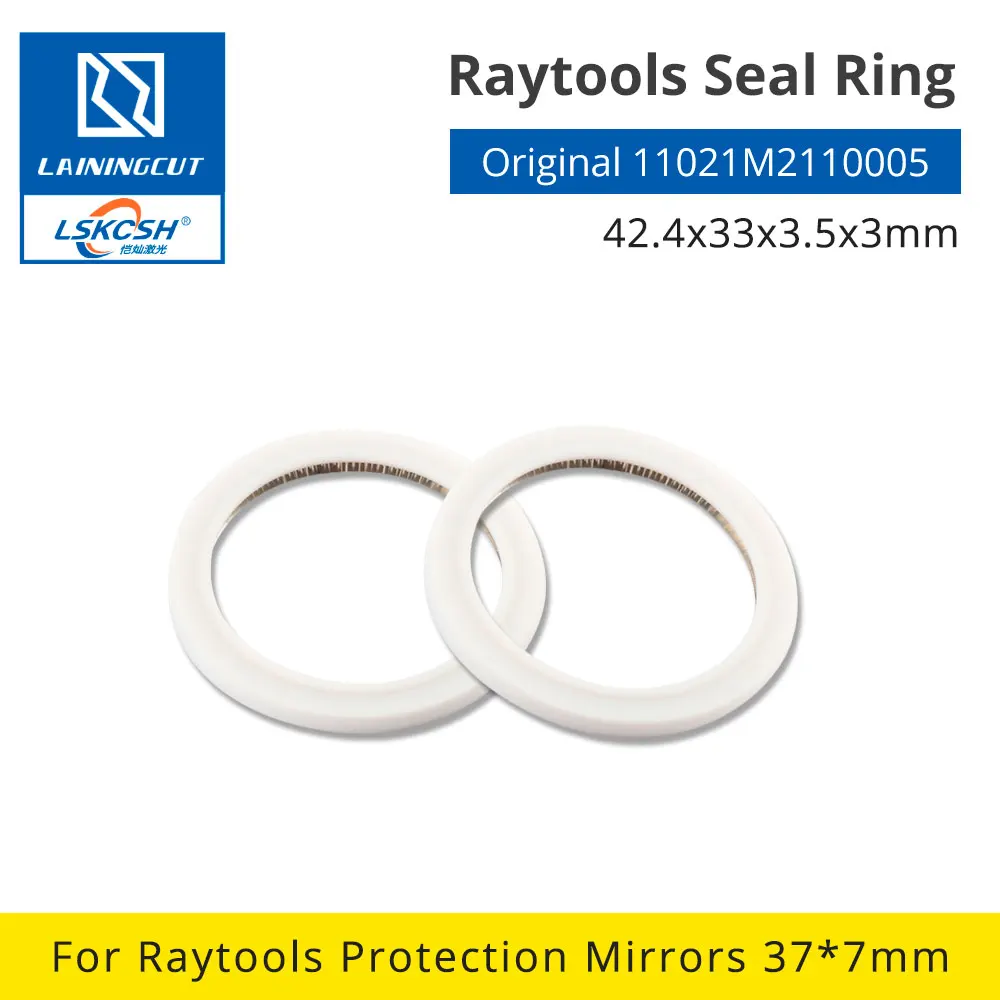 LSKCSH Raytools Оригинальное уплотнительное кольцо 42,4x33x3,5x3 мм 11021M2110005 для Raytools BM114S BM115 защитные оконные рамы 37x7 мм QBH