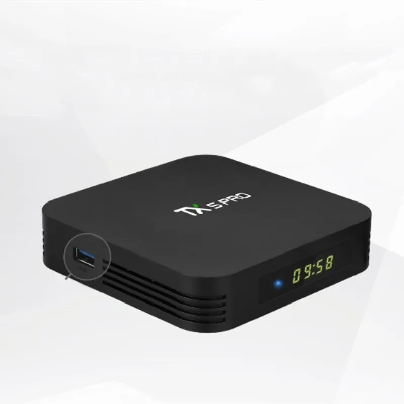 TX5 Pro Smart tv BOX Android 8,1 4 ГБ 32 ГБ Amlogic S905X2 четырехъядерный 2,4G& 5G двойной Wifi медиаплеер с гарнитурой 1080P HD телеприставка