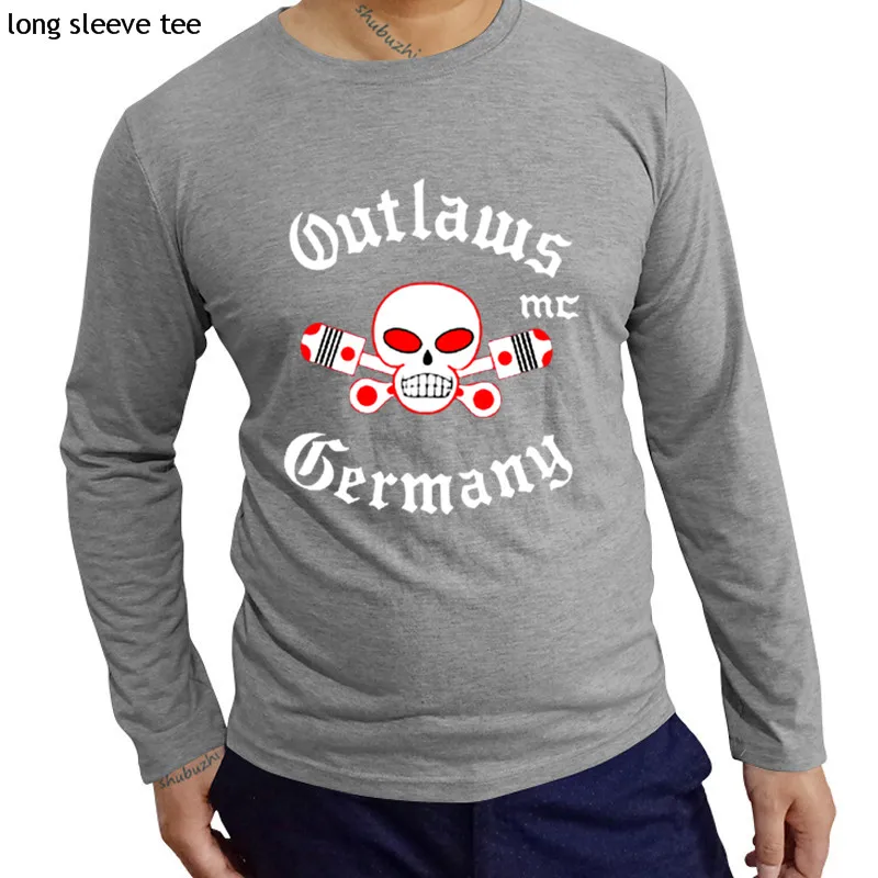 Outlaws MC мужские футболки с длинным рукавом поддержка outlaws shubuzhi cool teeshirt Большие размеры Топы с длинным рукавом