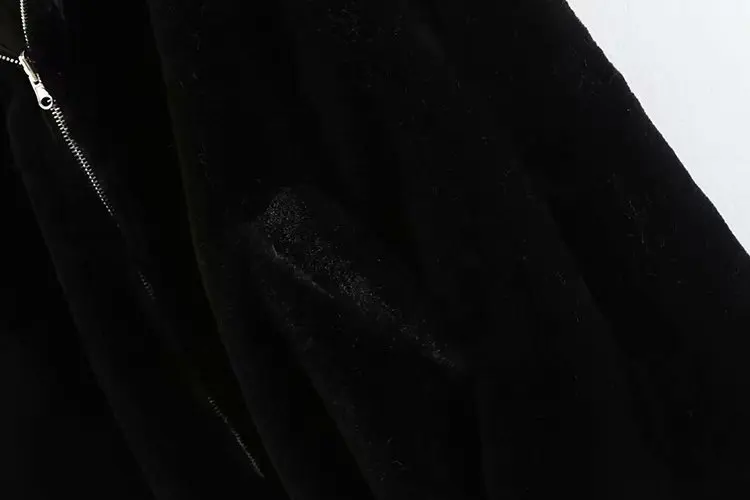 19 зима стиль западный стиль свободный крой Двусторонняя Куртка Пилота хлопок пальто Женская с длинным рукавом плюс бархатная куртка