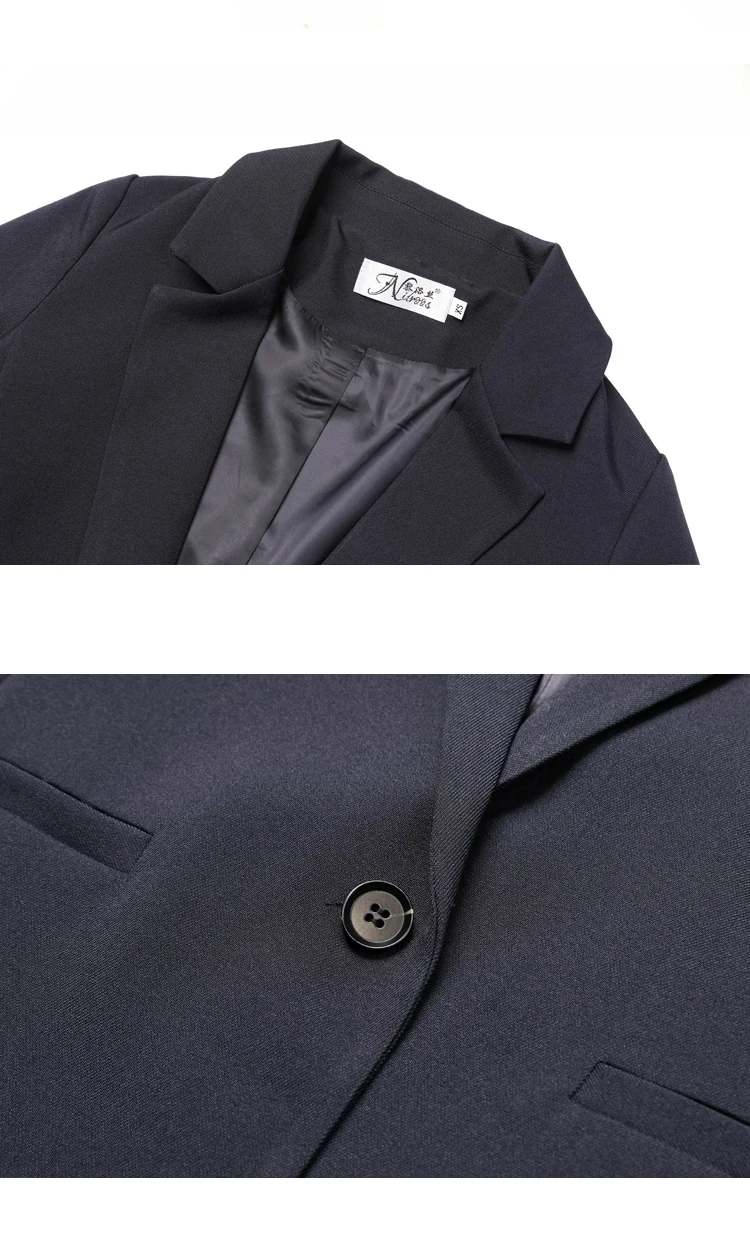 Весенне-осенний Новый корейский Блейзер Женский длинный отрезок высокого класса вышивка маленький костюм куртка свободные тонкие