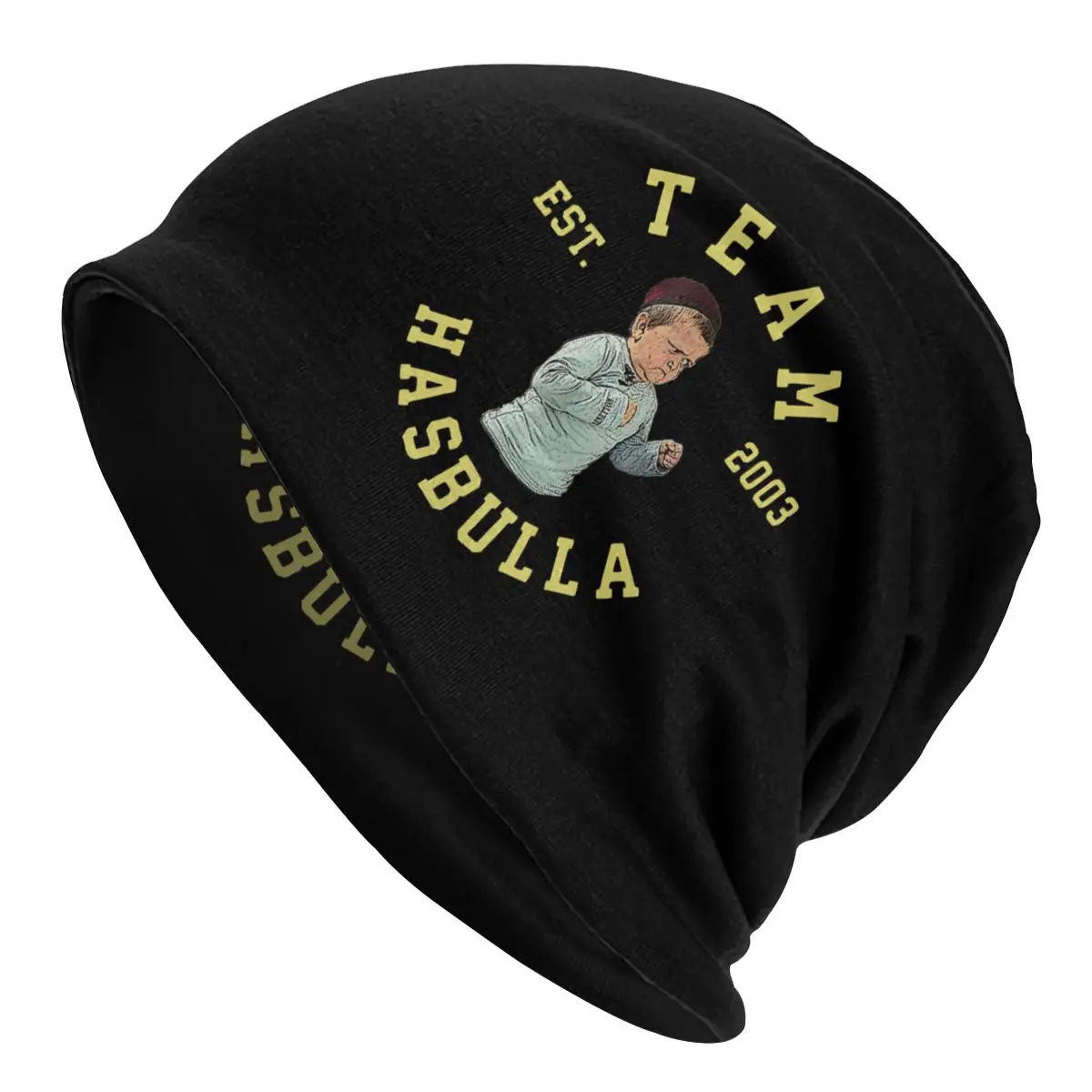 

Team Hasbulla Fight Meme Bonnet Hats Knit Hat Autumn Winter Outdoor Skullies Beanies Hat Men's Women's Warm Dual-use Caps
